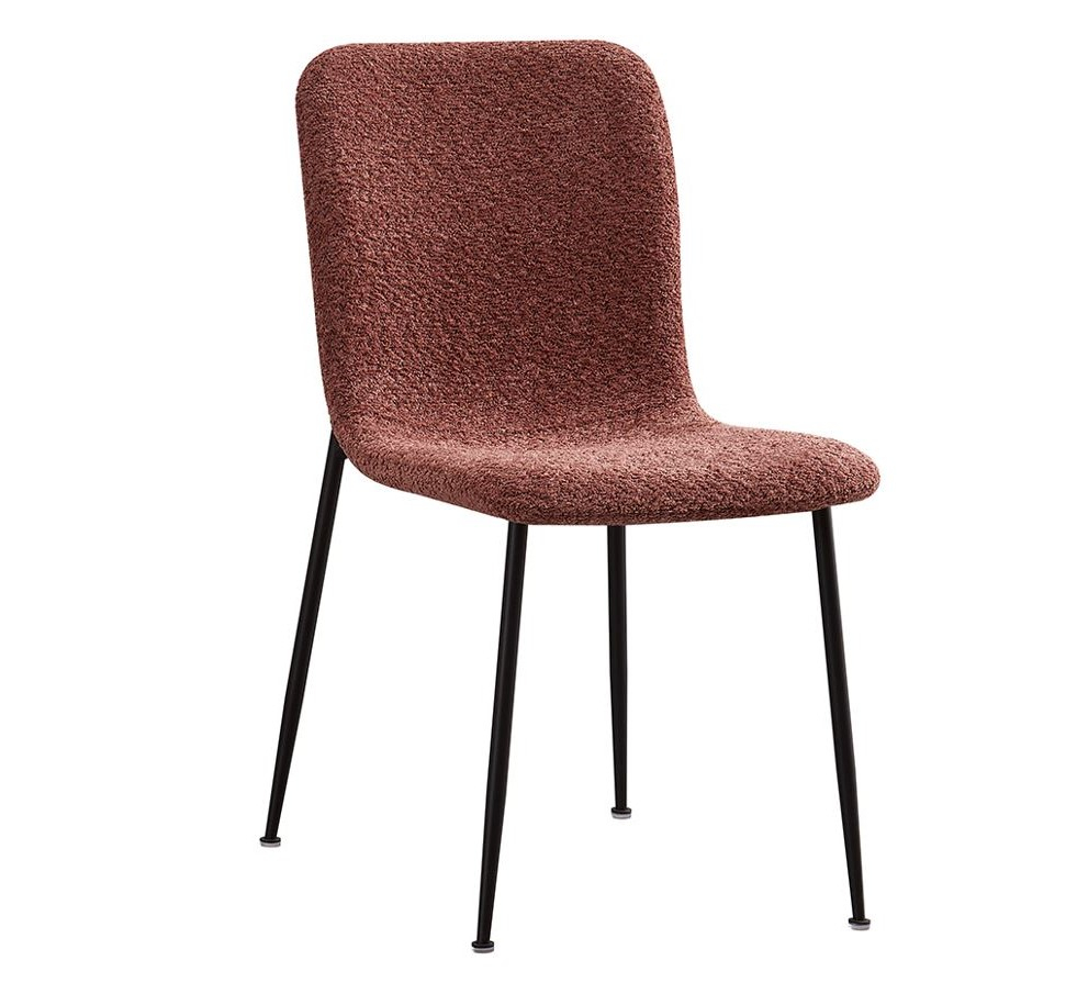 Chaise fauteuil en tissu gris style moderne AURORE - 3242