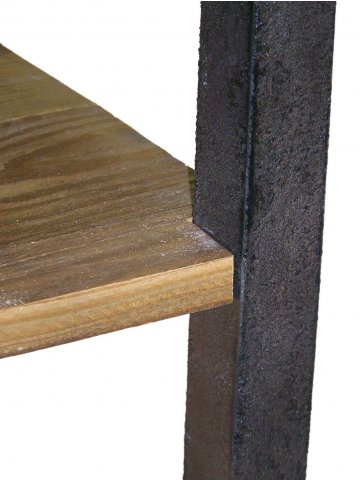 Etagère industrielle bois et métal 220cm ANNA